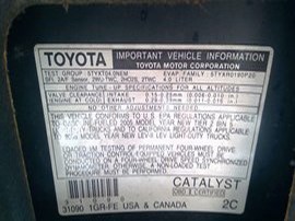 2005 TOYOTA 4RUNNER GRAY SR5 4.0L AT 2WD.  Z24845